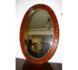 Καθρέφτης λούστρο οβάλ σκάλισμα κλασικός