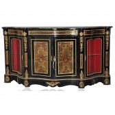 Μπουφές-Μπαγιού Bulle με βιτρίνα